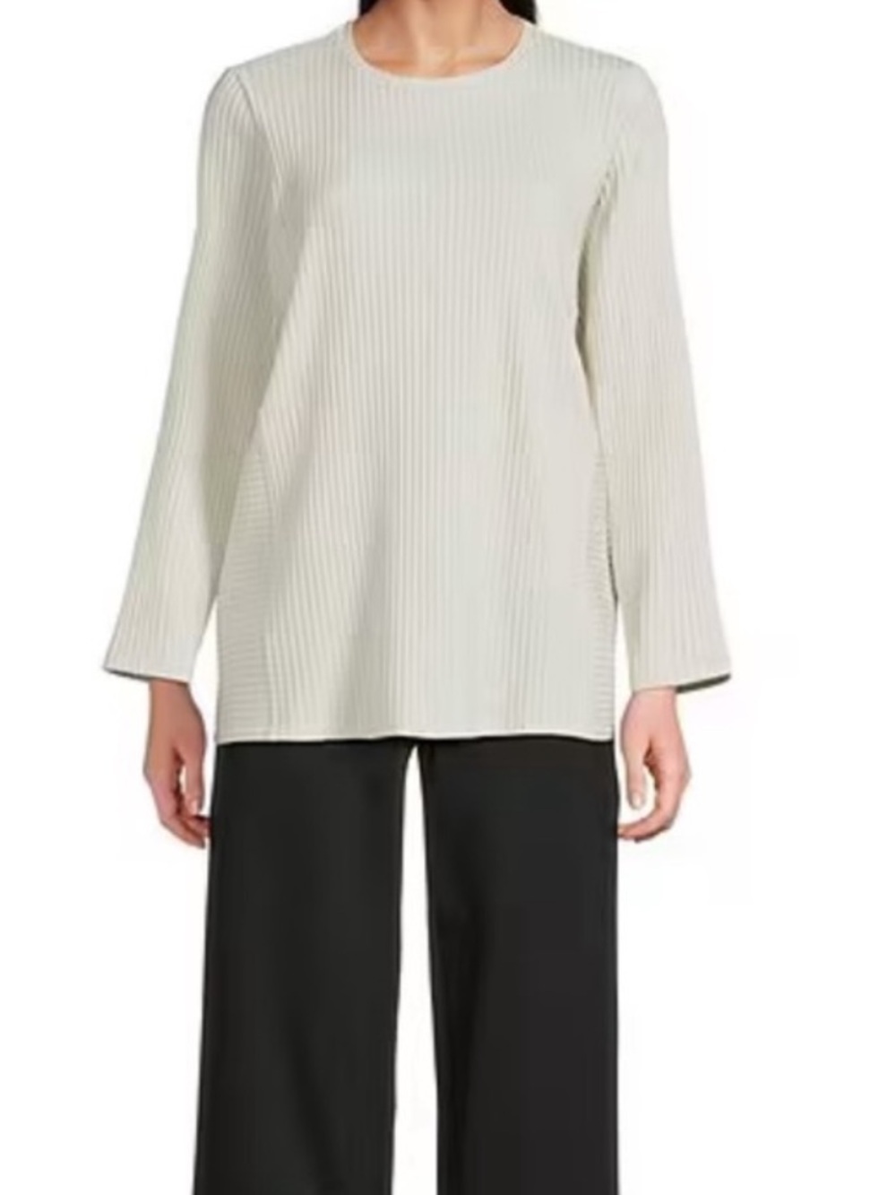 Eileen Fisher Ribbed Crewneck Top